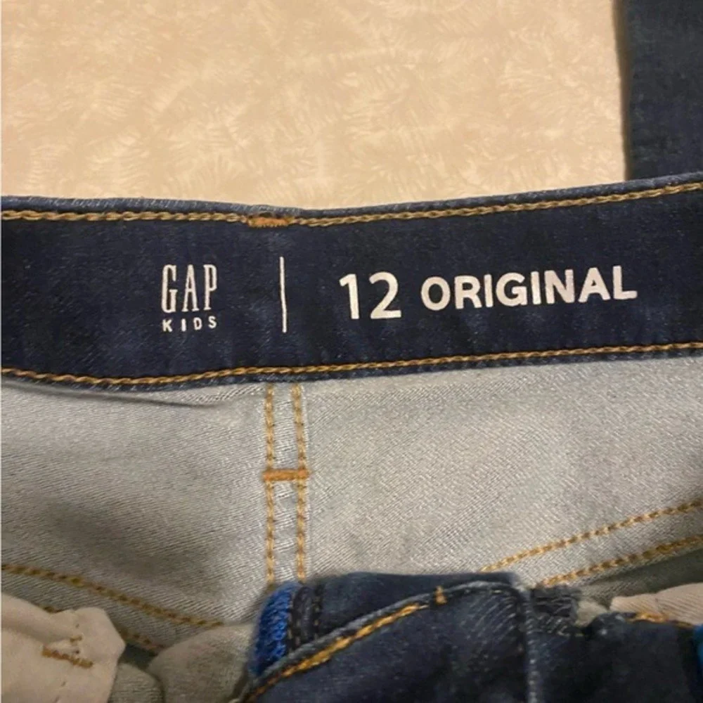 Gap Kids Boys Size 12 Original‎ Straight Leg Jeans Dark Wash Denim Pants